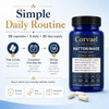 Corvael Nattokinase 20000 Fu, Corvael Nattokinase Fibrinolytic Complex, Gluten Free, Non-GMO, for Daily Wellness Support (3pcs)