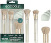 EcoTools Sea Gems Face Makeup Brush and Sponge 4 Piece Set  Blend an even base with a makeup brush set with beauty sponge foundation brush blush brush and kabuki brush