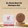 ISOI Dr. Roots Beer-Tin Solid Shampoo Bar, Nourishing & Strengthening Natural Hair Soap Bar Shampoo, with Beer Yeast & Biotin, Plastic-Free Clean Beauty, Korean Hair Care (3.52 oz, 100g) - Beer Yeast