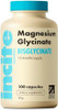 Magnesium Glycinat High Strength 100 Easy Swallow Capsules - Pure Magnsium Glycinate Supplement - Magnesium Supplements - Vegan and Gluten Free - Sleep Aid - Made in UK