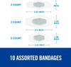 Nexcare Advanced Healing Waterproof Bandages, Assorted Sizes
