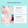 EDIT.B Waterfull Gummy Mask 5 Pcs Hydrating Korean Daily Skincare Facial Sheet Mask for Sensitive Skin Skin Adhering Gummy Texture for Intense Moisture and Soothing Care Calming  Brightening