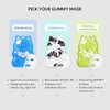 EDIT.B Waterfull Gummy Mask 5 Pcs Hydrating Korean Daily Skincare Facial Sheet Mask for Sensitive Skin Skin Adhering Gummy Texture for Intense Moisture and Soothing Care Calming  Brightening