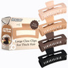 FRAMAR Extra Large Claw Clips For Thick Hair, Hair Claws Pack, Hairclips