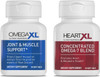 OmegaXL  HeartXL Omega Blend Cardiovascular Health Support  Soft Gels  Promotes Healthy Metabolism Gluten-Free Heart Health Supplement