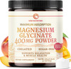 Nobi Nutrition  Magnesium Glycinate Powder 400MG Sleep and  Relaxation Support, Sugar-Free Tasty Peach Mango Flavor  High Absorption Chelated Magnesium Powder, Vegan Gluten-Free Non-GMO 30 Servings, 225g (7.94oz)