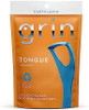 GRIN Tongue Cleaner Disposable Tongue CleanerHygienic Scraper Recycled Plastic Clean Tongue Promote Fresh Breath Includes Safe Fold- Back Tooth Pick