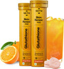 SETU Glutathione Effervescent Tablets with  L-Glutathione and  Vitamin C Sugar-Free Antioxidant Supplement  Orange