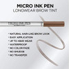 L'Oreal Paris Micro Ink Pen by Brow Stylist, Longwear Brow Tint, Hair-Like Effect, Up to 48HR Wear, Precision Comb Tip