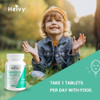 Heivy Kids Magnesium Glycinate 100mg and  Vitamin B6 Age 4+ 60 Servings  Support Calm and  Relax Calm Mind and Body Vegan Gluten Free Made in USA