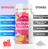 BVIVLOO 1000mg Magnesium L Threonate Gummies for Adults  Muscle and Nervous System Support Vegan Sugar Free Raspberry Flavor 60 Gummies