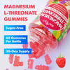 BVIVLOO 1000mg Magnesium L Threonate Gummies for Adults  Muscle and Nervous System Support Vegan Sugar Free Raspberry Flavor 60 Gummies