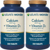 Nature's Wonder Calcium 600 mg with Vitamin D3 20 mcg for Bone Health  220 Tablets