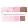 lilybyred Mood It Palette | 4-Shade Korean Eyeshadow Palette, Pre-Matched Personal Tone, Soft Blending, Buildable Coverage, Matte & Shimmer Finish, Daily Wear, Compact Size, 0.10 oz