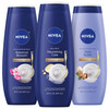 NIVEA Nourishing Body Wash Set with Nourishing Serum Variety Pack 3 Items