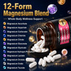 VCCVBB Magnesium Glycinate 500mg, 12-in-1 Magnesium Complex, 120 Capsules | Includes Magnesium Glycinate, Citrate, Taurate, Orotate and other complementary magnesium forms for daily nutrition