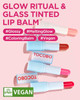 TOCOBO Glass Tinted Lip Balm  Vegan Korean Lip Care for Deep Hydration - Tinted Glass Glow Moisturizing with Vibrant  - Non-Sticky Radiant