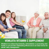 Vemluta Liposomal  2000mg Gummies Complex Rose Hips with D3 5000IU Elderberry Echinacea Iron and Zinc for Adults Kids Immune Antioxidant and  Collagen Support Lemon Flavor