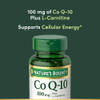 Nature's Bounty CoQ10, 100mg Plus L-Carnitine  60 Softgels