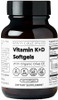 Santa Cruz Paleo Vitamin K2 + D3 Softgels Daily Supplement Supports Heart & Bone Health
