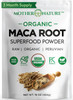 Mother Nature Organics Superfoods for Organic Living MNO  Maca Root Powder for Women, 16 oz – Organic Raw Peruvian Maca Roja