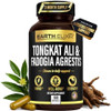 Earth Elixir Fadogia Agrestis and Tongkat Ali for Men and  Woman  Natural Testosterone Supplement for Men - Made in USA and 3rd Party Tested – Strength Energy and Vitality - Longjack – 3 Month Supply