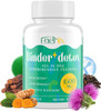 Enerlix 15-in-1 Detox Binder Activated Charcoal Zeolite and  Bentonite Clay Chlorella 1500 MG Detox Supplement Maximum Absorbent Liver Gut Digestive Detox Cleanse  Capsules