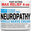 Neuroturna Nerve Relief Cream  Premium Nerve Cream 3X Action for Targeted Relief and Soothing Nerve Comfort - Maximum Strength with 4% Menthol MSM for Feet Hands Legs Toes ad Back