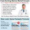 Neuroturna Nerve Relief Cream  Premium Nerve Cream 3X Action for Targeted Relief and Soothing Nerve Comfort - Maximum Strength with 4% Menthol MSM for Feet Hands Legs Toes ad Back
