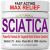 Nuturna Sciatica Nerve Cream  Maximum Strength Comfort Cream for Feet Hands Legs Toes Back - Natural Ultra Strength Arnica MSM Menthol Soothing Comfort 2 Oz