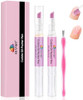 EBANKU 2-in-1 Cuticle Remover Pen Cuticle Oil Pusher
