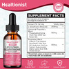 Healtionist 2 Pack 3000mg Liposomal Glutathione Liquid Drops with Vitamin C 98% Absorption Glutathione Liposomal Supplement Powerful Antioxidant Complex for Immune System Liver 4 Fl Oz per Bottle