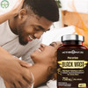 Mother Nature Organics Superfoods for Organic Living MNO Black Maca Root 50:1 750mg Organic Peruvian Maca  Vegan Capsules