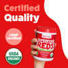 The Feel Great Vitamin Company ​Feel Great Organic Superfood Reds Powder Packed with Beet Root Powder  Digestive Support Including Bloating Relief Fruit and Veggie Polyphenols Supplement.