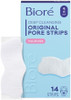 Bioré Original Blackhead Remover Strips Deep Cleansing Nose Strips With Instant Pore Unclogging Features C-Bond Technology Oil-Free Non-Comedogenic