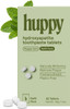 Huppy Toothpaste Tablets Nano Hydroxyapatite Fluoride Free and Plastic Free Natural Whitening Remineralizing SLS Free Bulk Supply Peppermint Flavor (248 Count)