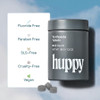 Huppy Toothpaste Tablets Nano Hydroxyapatite Fluoride Free and  Plastic Free Whitening Remineralizing SLS Free Travel Friendly Chewable Tabs Charcoal Mint Flavor