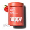 Huppy Toothpaste Tablets Nano Hydroxyapatite Fluoride Free and Plastic Free Natural Whitening Remineralizing SLS Free Travel Friendly Chewable Tabs Strawberry Flavor