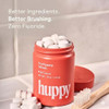 Huppy Toothpaste Tablets Nano Hydroxyapatite Fluoride Free and Plastic Free Natural Whitening Remineralizing SLS Free Travel Friendly Chewable Tabs Strawberry Flavor