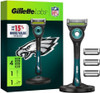 Gillette Labs Special NFL Eagles Edition Shaving Razor for Men  1 Handle 4 Razor Blade Refills and  Magnetic Stand GilletteLabs with Exfoliating Bar