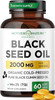 Mother Nature Organics Superfoods for Organic Living MNO Black Seed Oil Capsules 1000mg Per Serving High TQ