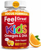 The Feel Great Vitamin Company Feel Great Kids Omega 3 DHA Gummies Plant-Based No Fishy Taste