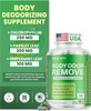 MEGNETA Chlorophyll Capsules Body Odor Supplement for Women and Men 60 Count