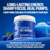 RAW Essential Pre-Workout Powder - Chris Bumstead Sports Nutrition Supplement for Men & Women - Preworkout Energy Powder with Caffeine, L-Citrulline, L-Tyrosine, & Beta Alanine Blend