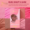 Juvia’s Place Blushed & Bronzed Blurring Pro Palette Matte & Shimmer Finishes Buildable Pigment Soft Focus Powder