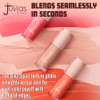 Juvia's Place Blushed Liquid Tint Coral Sunset Lightweight Liquid Blush Radiant Dewy Finish Buildable Formula with Vitamin E Long lasting Soft focus Glow Hydrating Tint for All Day Wear