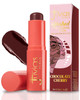 Juvia's Place Blushed Blonzing Stick Toasted Amber 2 in 1 Cream Bronzer & Blush Stick for Face Buildable Blendable Formula for a Sculpted Radiant Glow