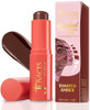 Juvia's Place Blushed Blonzing Stick Toasted Amber 2 in 1 Cream Bronzer & Blush Stick for Face Buildable Blendable Formula for a Sculpted Radiant Glow