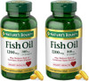 Nature's Bounty Fish Oil Omega 3 Supplements -Supports Heart Health, 1200 Mg Fish Oil, Omega-3, 200 Softgels (Pack of 2)