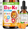 SEPT YAN Kids Vitamin D3 K2 Drops - K2 D3 Vitamin Supplement 1000 IU with Omega 3, Support Bone, Mood, Teeth & Immune - Vitamin D3 K2 (MK-7) Liquid Drops for Adults and Kids  Sugar Free